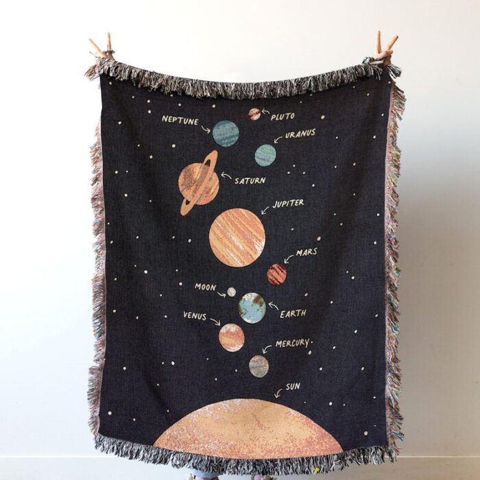 Space Throw Blanket: Kids Room Decor