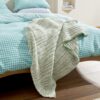 Sundae Green Chunky Knit Throw