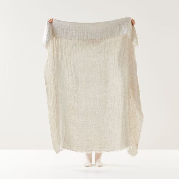 Suri Natural Linen Throw