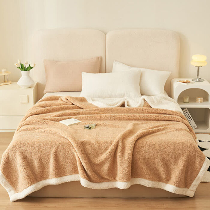 Thick Warm Coral Fleece Throw Blanket