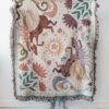 Unicorn Day Throw Blanket: Woven Cotton Throw