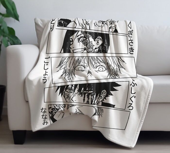 Vintage Anime Plush Blanket