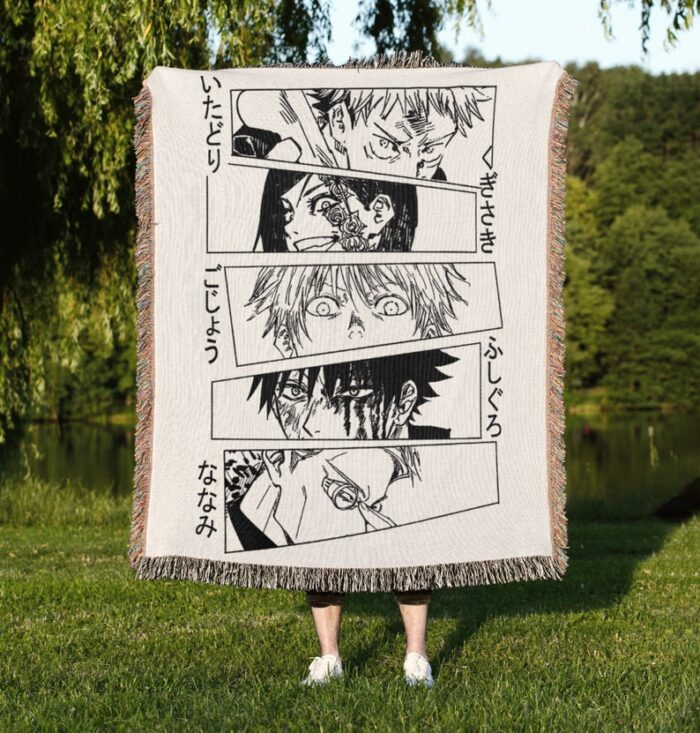 Vintage Anime Woven Blanket