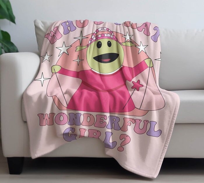 Viral Who That Wonderful Girl Nanalan Fleece Plush Blanket