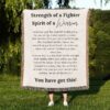 Warrior Gift Fringed Blanket