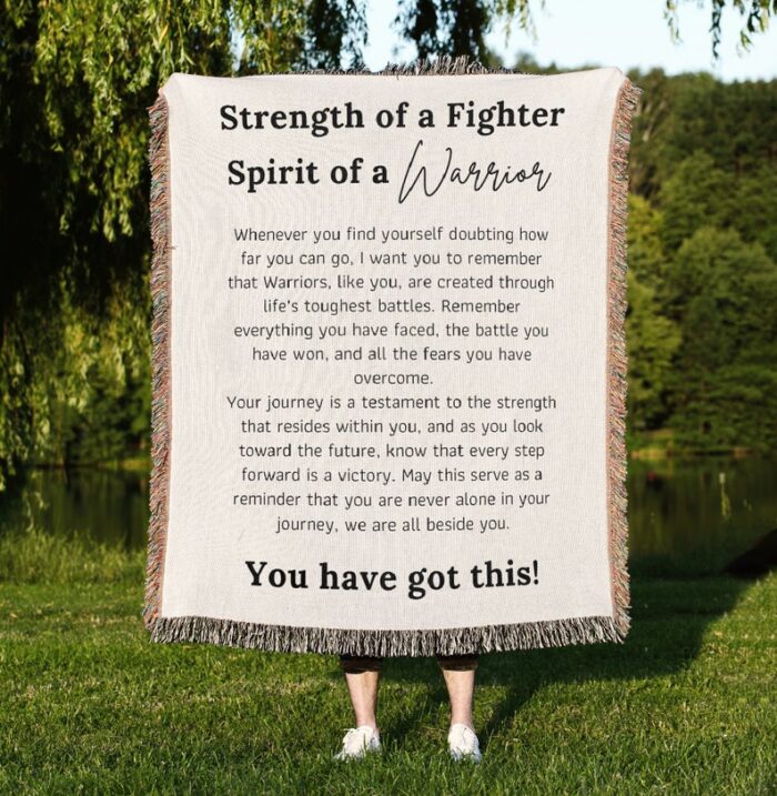 Warrior Gift Fringed Blanket