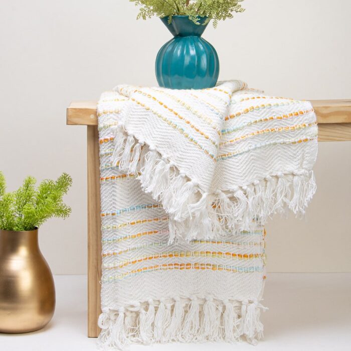 Natural Handmade Soft Cotton Throw Blanket