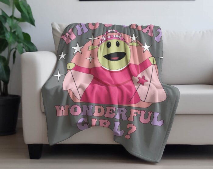 Who That Wonderful Girl Plush Fleece Blanket