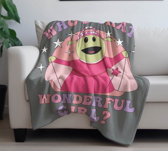 Who That Wonderful Girl Plush Fleece Blanket