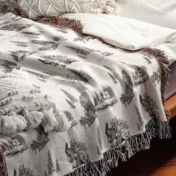 Toile De Jouy Throw