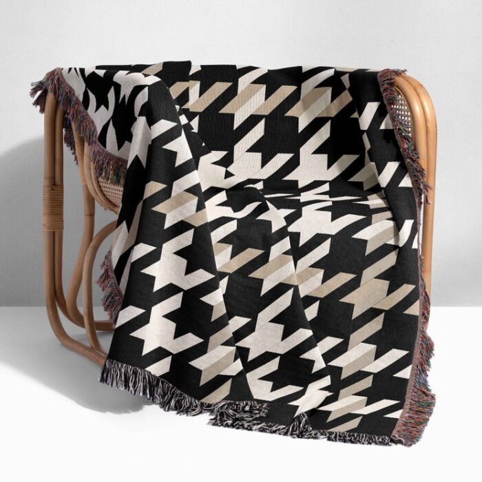 Woven Cotton Throw Tapestry Blanket