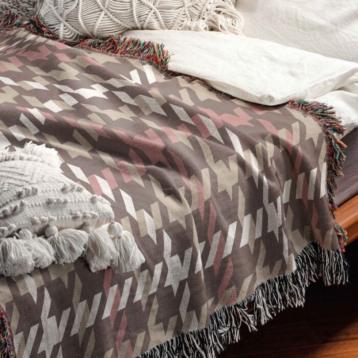 Woven Cotton Throw Tapestry Blanket