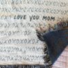 XOXO Personalized Blanket Gift: Custom Name Woven Cotton Throw