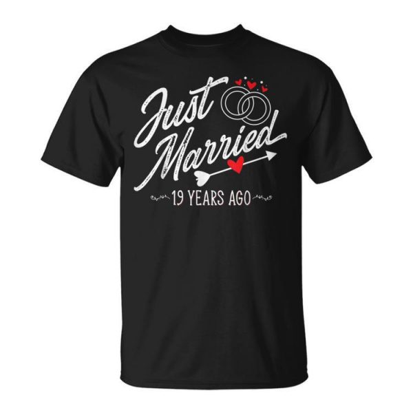 19Th Wedding Anniversary Gifts For Him Her Funny Couples Unisex Unisex T-Shirt