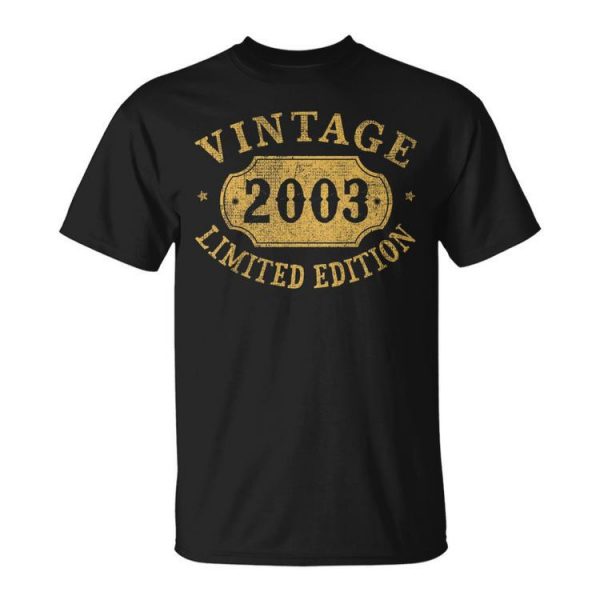 2003 17 Years Old 17Th Limited Birthday Anniversary Gift Unisex Unisex T-Shirt