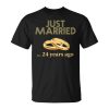 24Th Wedding Anniversary Just Married 24 Years Ago Unisex Unisex T-Shirt