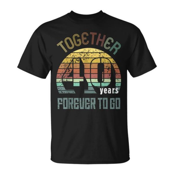 40Th Years Wedding Anniversary Gifts For Couples Matching 40 Unisex Unisex T-Shirt