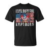 4Th Of July I Like How She Explodes Firework Vintage Couple Unisex Unisex T-Shirt