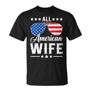 All American Wife 4Th Of July Patriotic Usa Matching Unisex T-Shirt