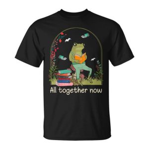 All Together Now Summer Reading 2023 Cute Frog Reading Unisex Unisex T-Shirt