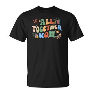 All Together Now Summer Reading 2023 Groovy Librarian Unisex Unisex T-Shirt