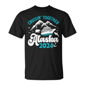 Anniversary Wedding Alaska Cruise 2024 Couple Vacation Unisex T-Shirt