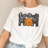 Basketball Mom Leopard Ball Sports Mom Life Gift Shirt ETS1171