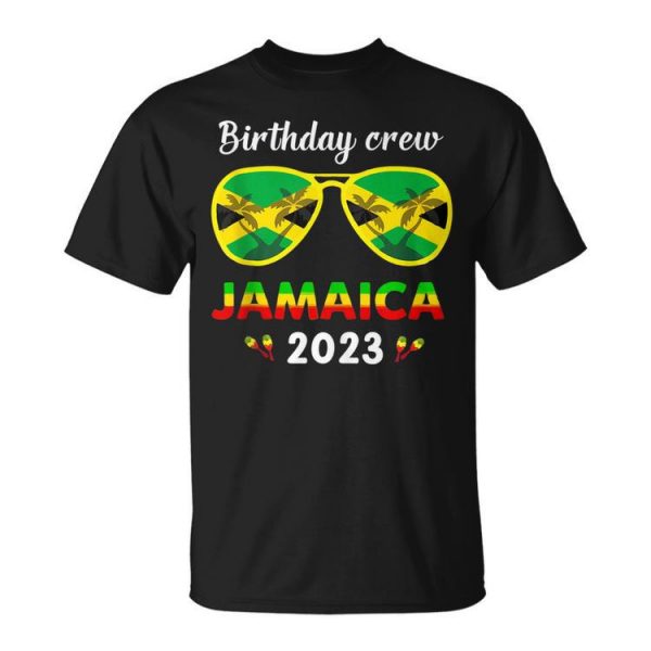 Birthday Crew Jamaica 2023 Girl Party Outfit Matching Unisex Unisex T-Shirt