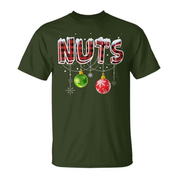 Chest Nuts Christmas Matching Couples Outfit Chestnuts Unisex T-Shirt