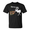 Couples Sick Reindeer Diy Ugly Christmas Sweater Unisex T-Shirt