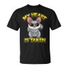 Cute Bushbaby Matching Couple Animal Humor My Heart Is Taken Unisex T-Shirt