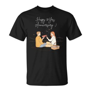 Cute Wedding Anniversary Couple Graphic Funny Ideas Unisex Unisex T-Shirt