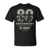 D-Day 80Th Anniversary Commemorative Normandy Beach Unisex T-Shirt