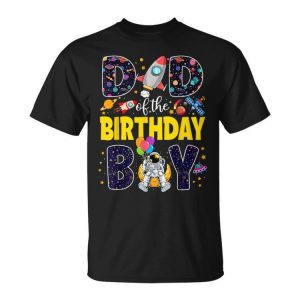 Dad 2Nd Outer Space Father Family Matching Outfit Party Unisex T-Shirt