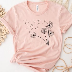 Dandelion Inspirational Windflower Yoga Boho Birthday Gift Shirt ETS1135