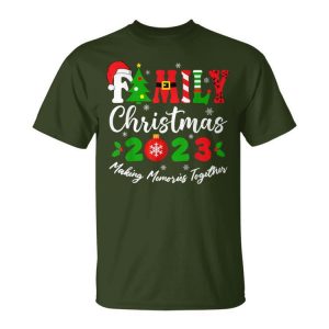 Family Christmas 2023 Making Memories Together Xmas Holiday Unisex T-Shirt