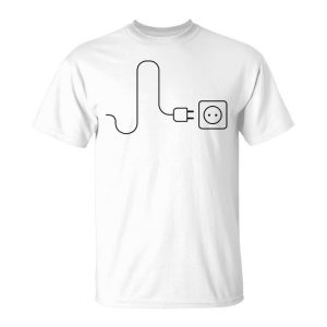 Family Electrical Connection For Couple With Child Unisex T-Shirt