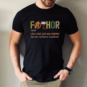 Fathor Superhero Dad Father's Day Gift Funny Father Shirt ETS1070