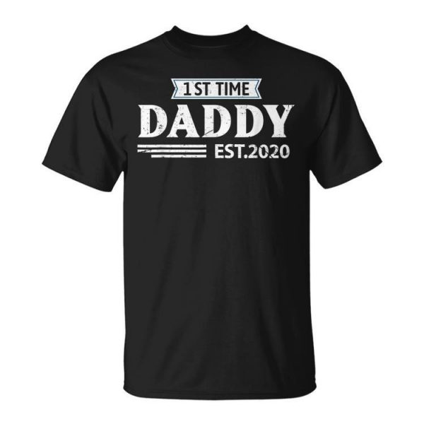 First Time Dad Est 2020 Best Husband To Be New Father Gift Gift For Mens Unisex Unisex T-Shirt