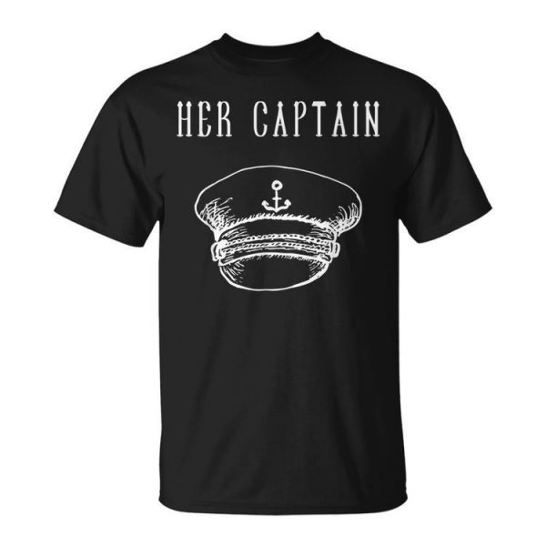 Funny Cruise Her Captain Couple Gift Cruise Funny Gifts Unisex Unisex T-Shirt