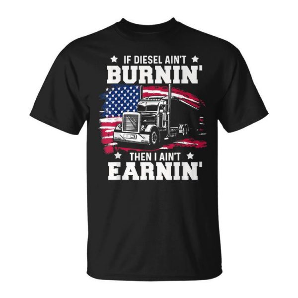 Funny Trucker Gifts Men Husband Semi Trailer Truck Driver Unisex Unisex T-Shirt