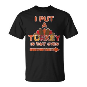 Funny Turkey Thanksgiving Pregnancy Husband Outfit For Dad Unisex Unisex T-Shirt