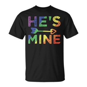 Gay Couple Matching Hes Mine Lgbt Pride Unisex Unisex T-Shirt