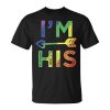 Gay Couple Matching Im His Lgbt Pride Unisex Unisex T-Shirt