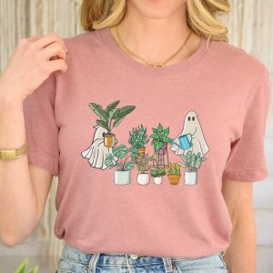 Ghost Plant Lady Crazy Plant Mama Halloween Gardening Shirt ETS1028