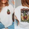 Go Fall On A Cactus Skeleton Spooky Halloween Women's Shirt ETS1027