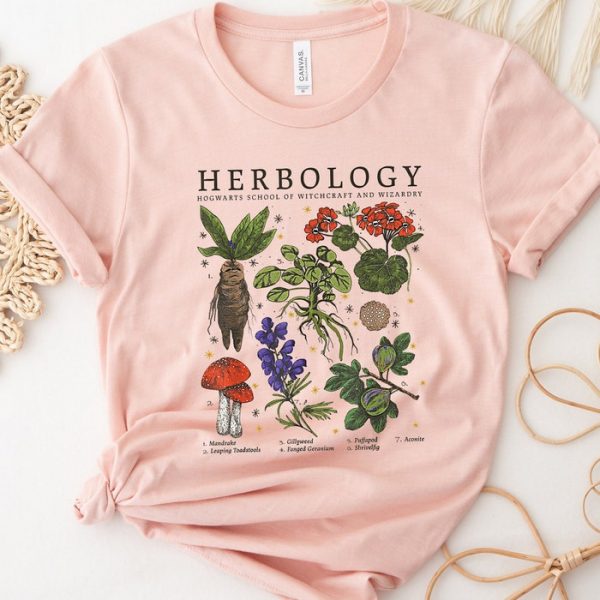 Herbology Plants Gift For Plant Lover Botanical Plant Wizard Shirt ETS1077