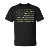 Husband Daddy Protector Hero Camouflage Flag Dad Fathers Day Unisex T-Shirt