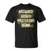 Husband Daddy Protector Hero Fathers Day For Dad Retro Camo Unisex Unisex T-Shirt