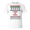 I Come In Peace Im Peace Couple Christmas Ugly Sweater Unisex T-Shirt